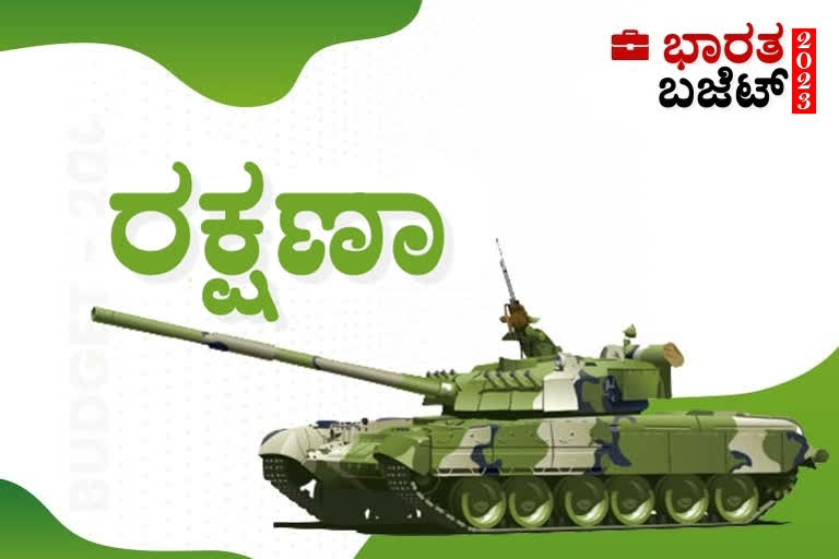 Union budget 2023  defence sector announcement  allocation nirmala sitharaman  defence sector  ದೇಶದ ರಕ್ಷಣಾ ವಿಭಾಗ  ಭಾರತ ಬಜೆಟ್​ 2023  ಸಚಿವ ನಿರ್ಮಲಾ ಸೀತಾರಾಮನ್​ ಬಜೆಟ್‌ನ ಬಹುಪಾಲು ಹಣವನ್ನು ಯೋಧರಿಗೆ  ಅಗತ್ಯವಿರುವ ಮೂಲಭೂತ ಸುಧಾರಣೆ  ರಕ್ಷಣಾ ಬಜೆಟ್ ಅನ್ನು ಸುಮಾರು 70 ಸಾವಿರ ಕೋಟಿ  ರಕ್ಷಣಾ ಬಜೆಟ್‌ನಲ್ಲಿ ಸರ್ಕಾರ ಹೊಸ ಶಸ್ತ್ರಾಸ್ತ್ರಗಳ ಖರೀದಿ  ರಕ್ಷಣಾ ಕ್ಷೇತ್ರಕ್ಕೆ ಸಂಬಂಧಿಸಿದ ಮೂಲಸೌಕರ್ಯ