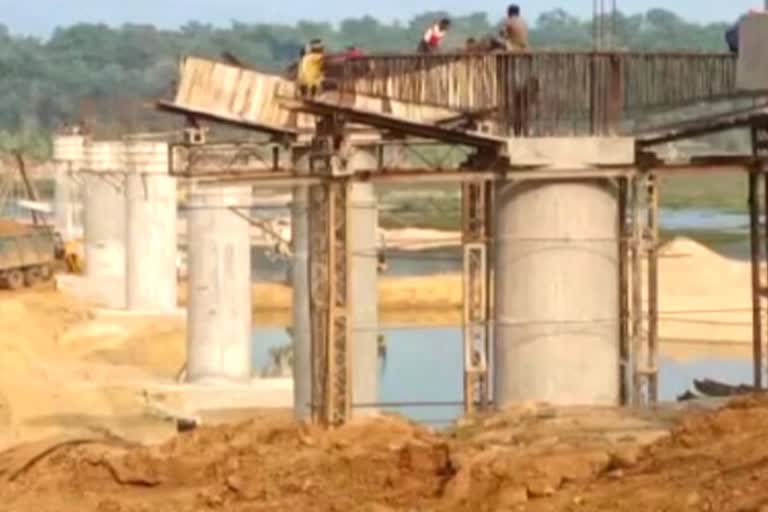 Bridge construction in Bijapur Maharashtra border