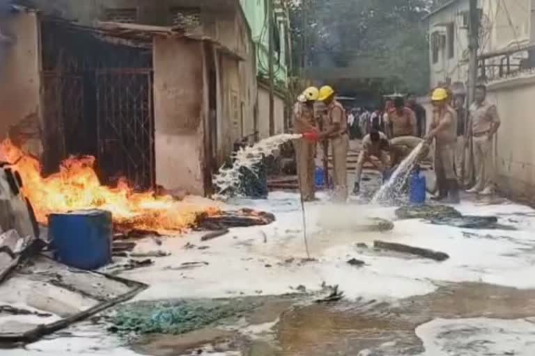 fire in sub excise godown