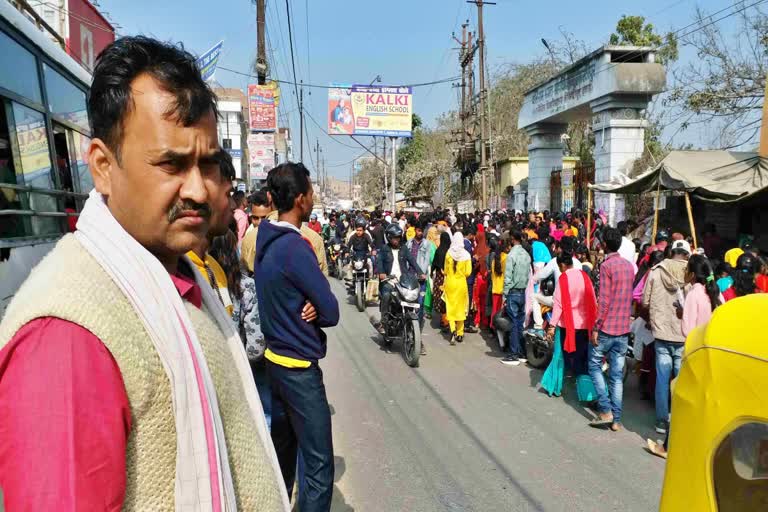 Traffic jam in Samastipur