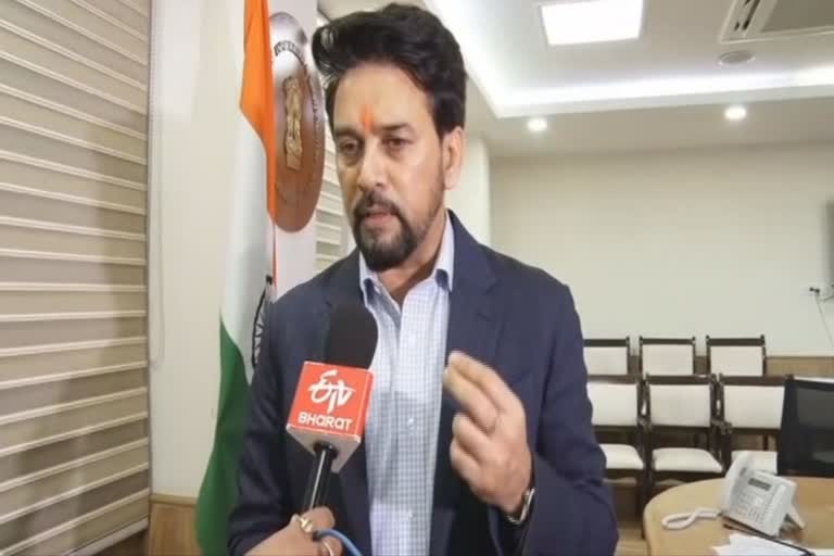 Union Information Broadcasting and Sports Minister Anurag Thakur