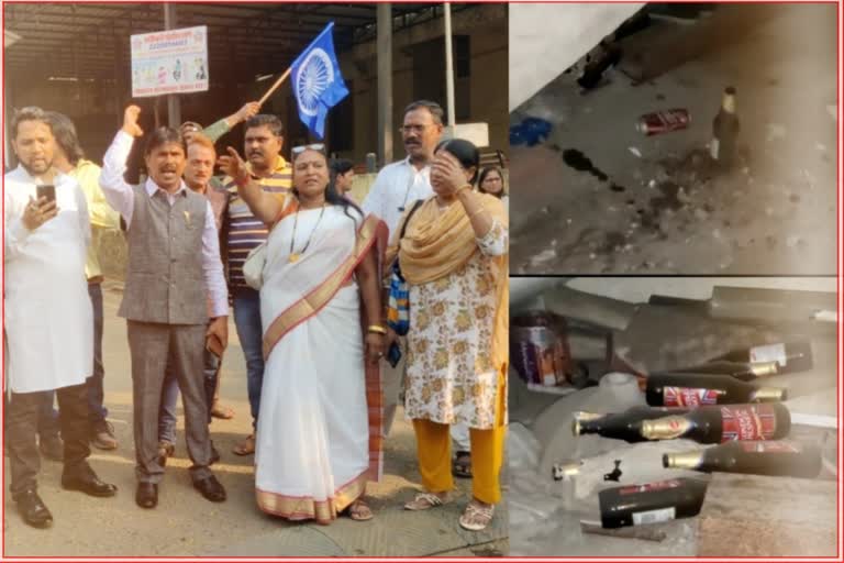 Bottles of liquor in Shatabdi Hospital