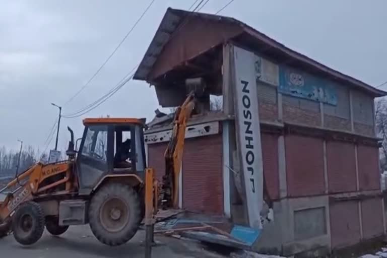 Anti Encroachment Drive in kashmir