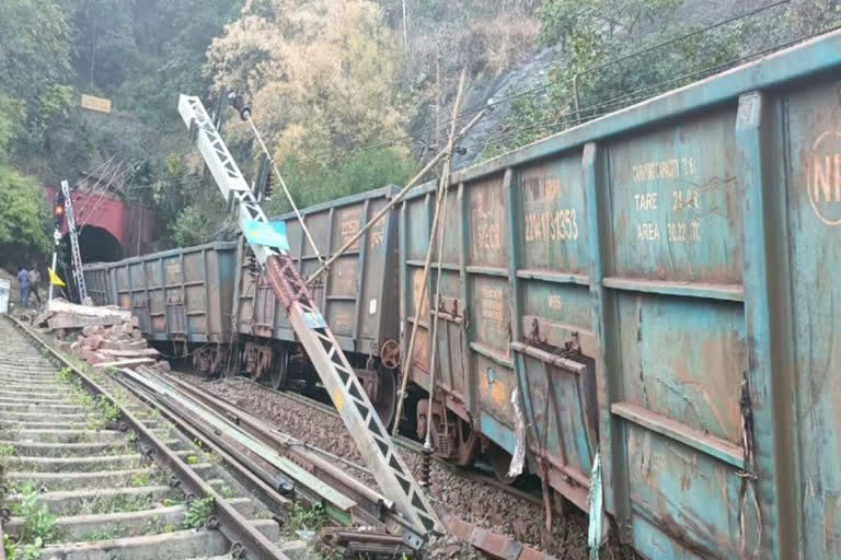 GOODS TRAIN DERAILED