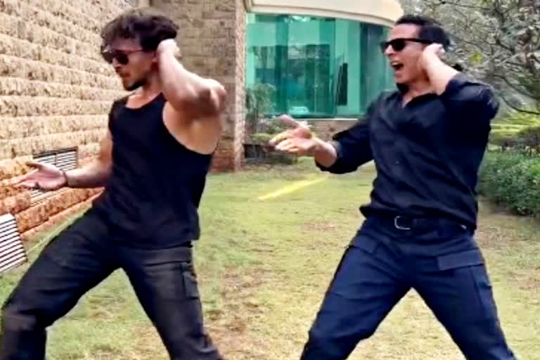 Tiger Shroff dances to 'Main Khiladi' from 'Selfiee' with Akshay Kumar