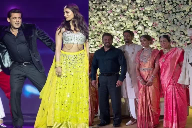 Salman at Pooja Hegde's brother's wedding