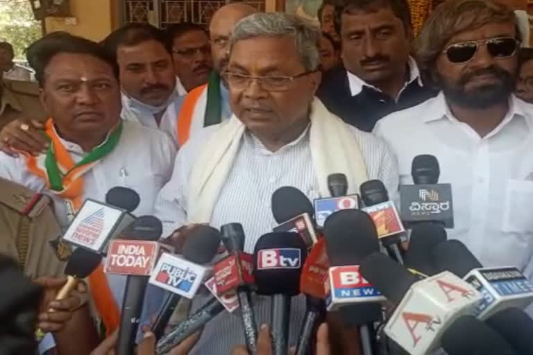 Opposition Leader Siddaramayya