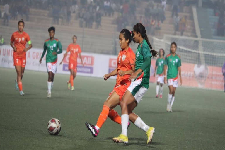 Bangladesh held India to a goalless draw in the SAFF U-20 Women's Championship