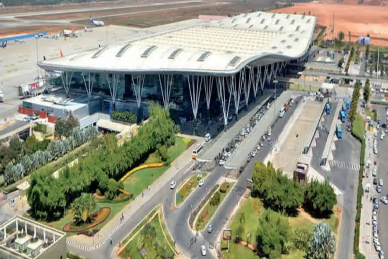 BOMB THREAT AT BENGALURU AIRPORT KERALA WOMAN ARRESTED