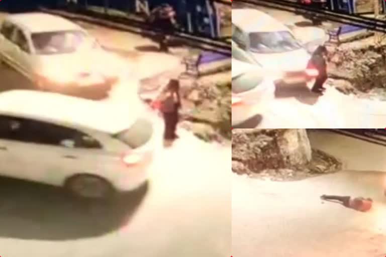 शिमला में कार ने युवती को मारी टक्कर