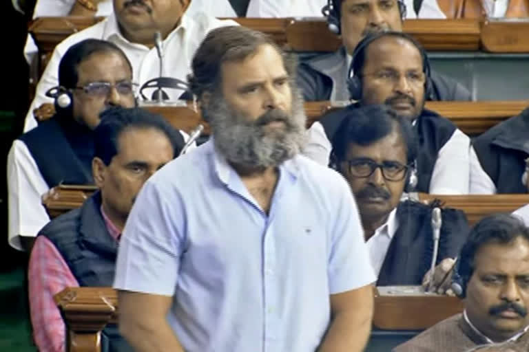 Rahul Gandhi in Lok Sabha