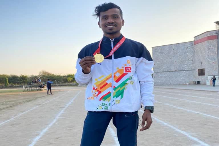 Athletic Jatin Davene Won Gold Medal