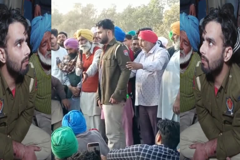 The Drug selling policeman Caught by villagers In Bathinda