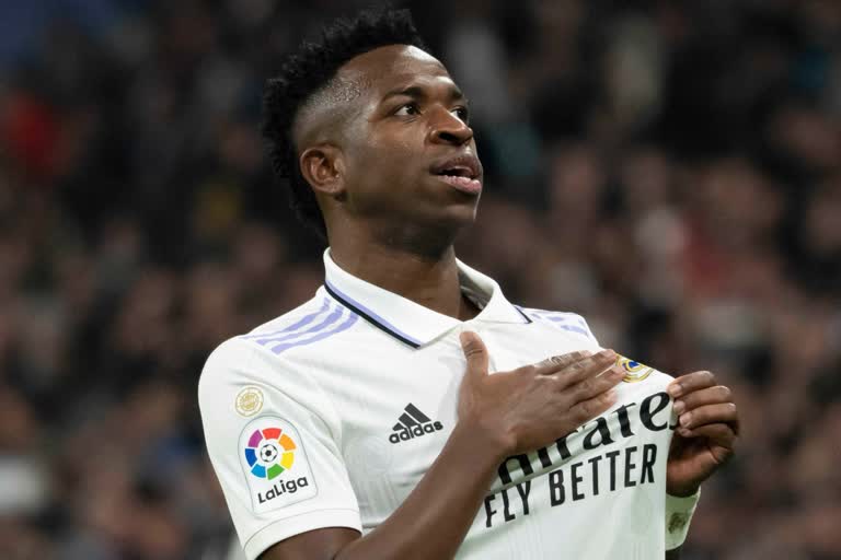 vinicius junior  La Liga Files Complaint Over Vinicius Racist Abuse  La Liga  Vinicius junior Racist Abuse  Real Madrid vs Mallorca  Real Madrid  ലാ ലിഗ  വിനീഷ്യസിനെതിരായ വംശീയ അധിക്ഷേപം  റയല്‍ മാഡ്രിഡ്  മല്ലോർക  വംശീയ അധിക്ഷേപത്തില്‍ പരാതി നല്‍കി ലാ ലിഗ