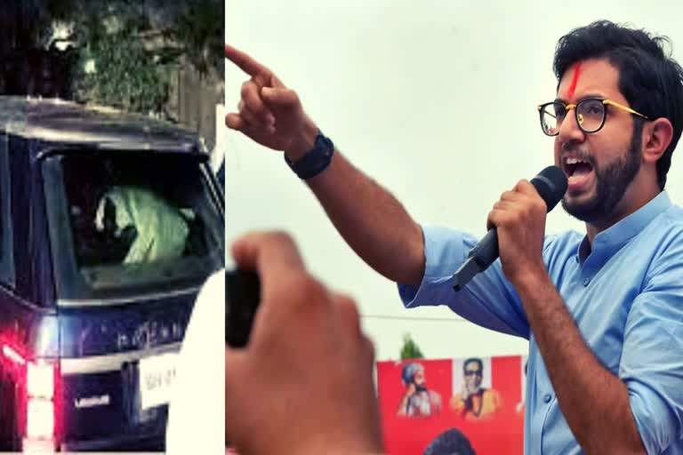 Stone pelting on Aaditya Thackeray's convoy near Aurangabad