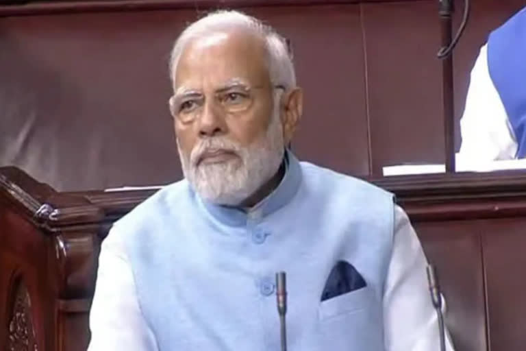 PM Modi dons special blue jacket made from recycled plastic bottles in Parliament