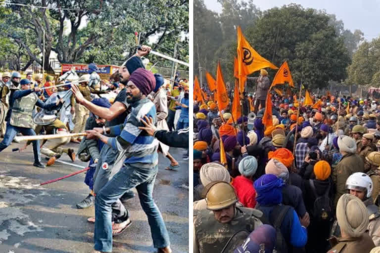 Sikh organizations clash with police during Bandi Singh Rihai protest in Chandigarh