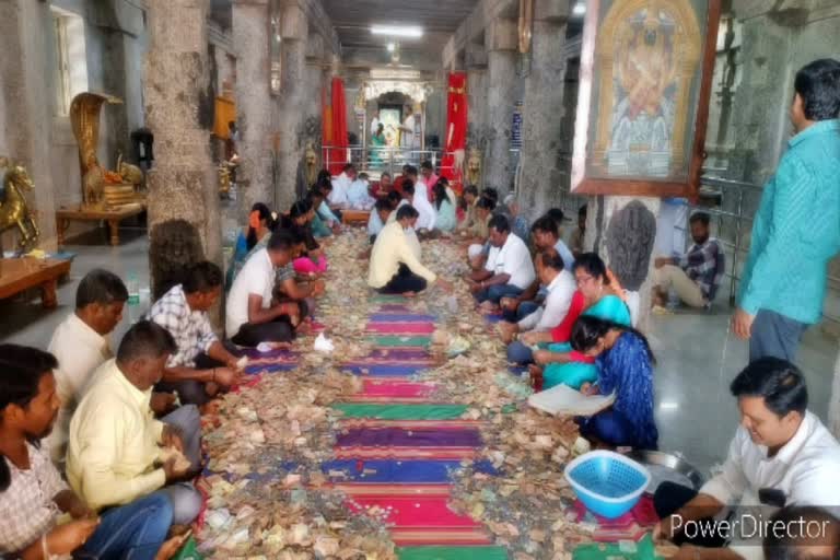 ಬಿಳಿಗಿರಿರಂಗನಾಥ ದೇಗುಲದಲ್ಲಿ ಹುಂಡಿ ಎಣಿಕೆ