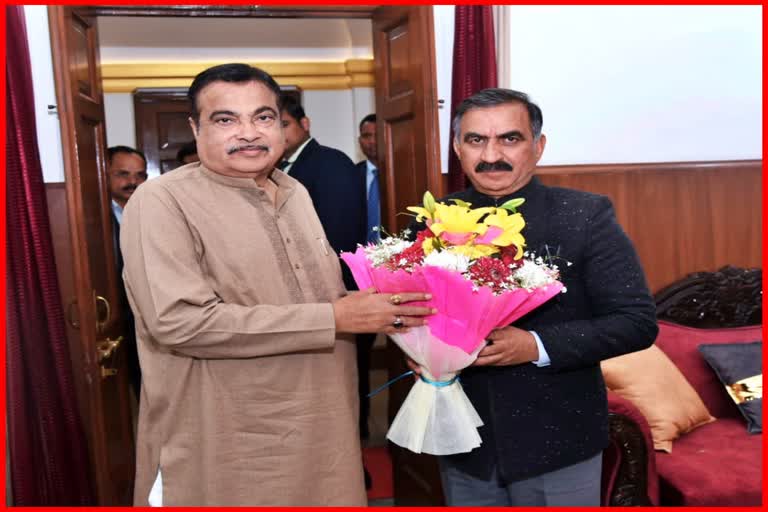 CM Sukhvinder Singh Sukhu met Nitin Gadkari