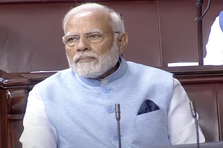 PM Modi  Motion of Thanks in Rajya Sabha  PM Modi to reply on Motion of Thanks  rajyasabha  നന്ദിപ്രമേയ ചർച്ച  രാജ്യസഭ  രാജ്യസഭയിൽ പ്രധാനമന്ത്രിയുടെ മറുപടി ഇന്ന്  രാഷ്‌ട്രപതിയുടെ നയപ്രഖ്യാപന പ്രസംഗം  ബജറ്റ് സമ്മേളനം  budget  union budget 2023  മോദിക്കെതിരെ പ്രതിപക്ഷം  അദാനി വിഷയം രാജ്യസഭയിൽ  പ്രതിപക്ഷത്തിനെതിരെ മോദി  രാഹുൽഗാന്ധി രാജ്യസഭ  പ്രധാനമന്ത്രി നരേന്ദ്രമോദി  rahul gandhi  adani  prime minister narendra modi  നന്ദിപ്രമേയ ചർച്ച രാജ്യസഭ