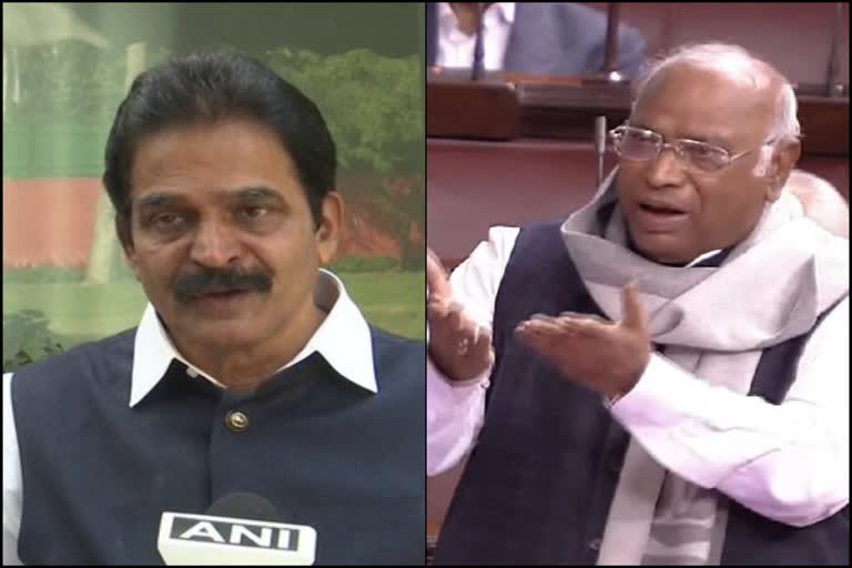 KC Venugopal and Mallikarjuna Kharge