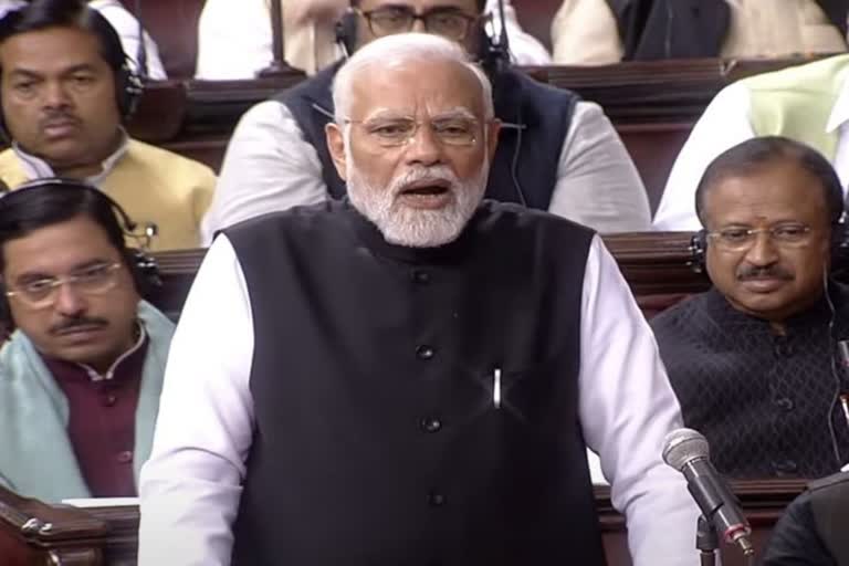 modi speech in Rajya Sabha  Modi Adani bhai bhai slogans  Modi Adani bhai bhai  PM Modi reply in Rajya sabha  PM Modi reply in Rajya sabha to Opposition  Adani Issue  Prime Minister Narendra Modi  Prime Minister  Narendra Modi  Opposition Protest  പ്രതിപക്ഷത്തിന്‍റെ വായടപ്പിച്ച് പ്രധാനമന്ത്രി  പ്രധാനമന്ത്രി നരേന്ദ്രമോദി  നരേന്ദ്രമോദി  പ്രധാനമന്ത്രി  അദാനി ഗ്രൂപ്പിനെതിരെ ഓഹരി കൃത്രിമം  ഹിന്‍ഡന്‍ബര്‍ഗ് റിസര്‍ച്ചിന്‍റെ റിപ്പോര്‍ട്ട്  പ്രതിപക്ഷത്തിനെതിരെ ആഞ്ഞടിച്ച് പ്രധാനമന്ത്രി  നിങ്ങള്‍ എത്ര ചളി വാരി എറിയുന്നുവോ  അത്രയുമധികം താമര വിരിയും  താമര വിരിയും  രാഹുല്‍ ഗാന്ധി  രാഹുല്‍