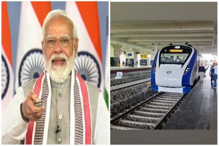 PM Modi will flag off two Vande Bharat trains in Mumbai today (file photo)