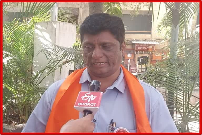 Hindu Mahasangh candidate Anand Dave