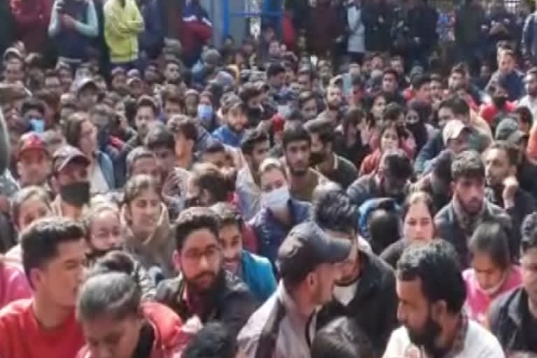 Dehradun anti exam paper leak protest