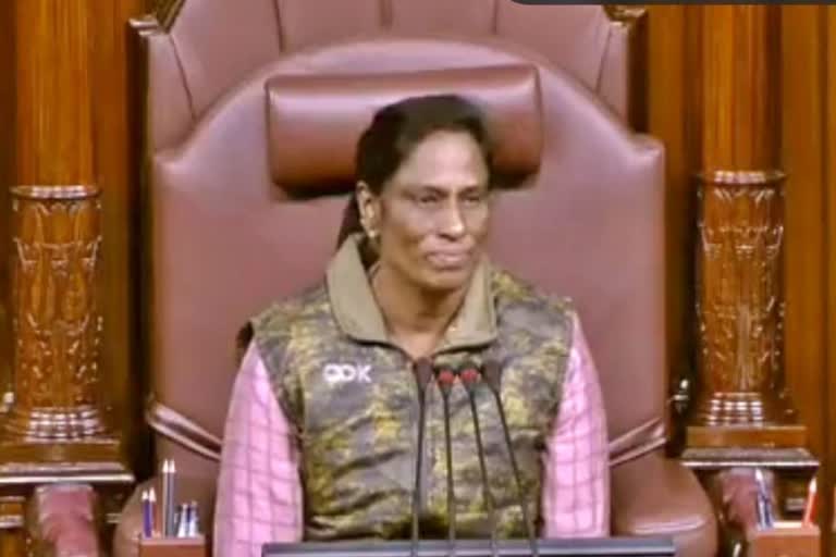 PT Usha Chairs Rajya Sabha Proceedings