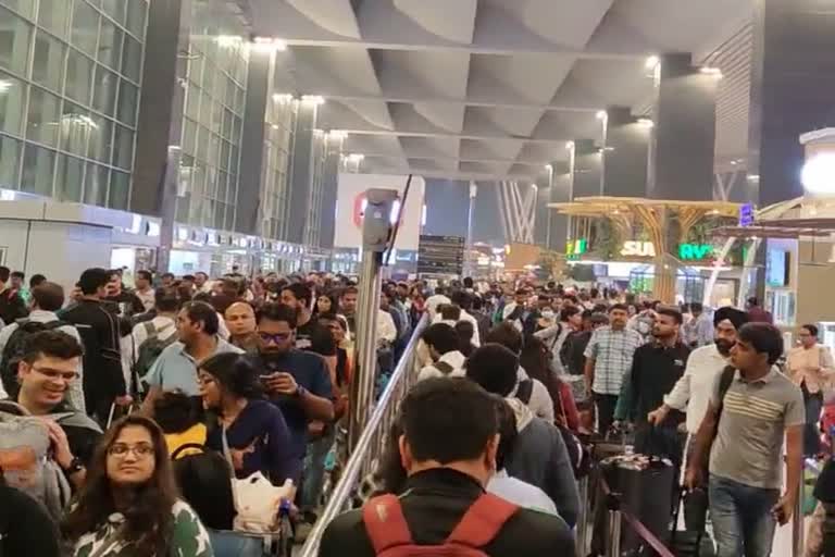 Congestion at Kempegowda Airport