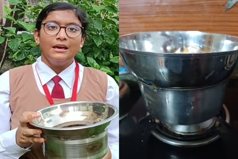 chhattisgarh student made Anti Milk Spilling Utensil