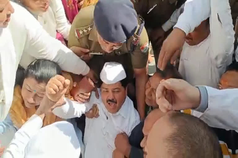 Congress Protest in Dehradun