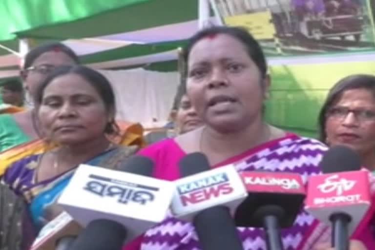 Mayurbhanj BJD protest