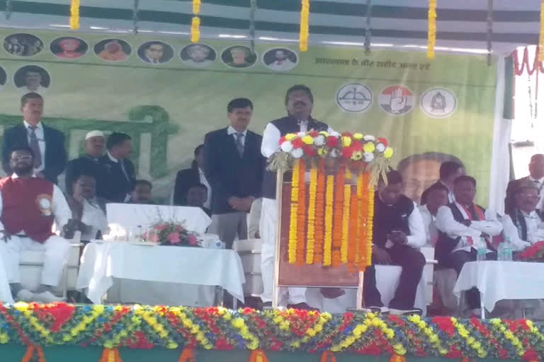 cm hemant soren during khatiyani johar yatra in latehar