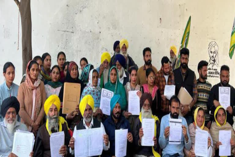The BKU ugrahan in Barnala protested the appointment of Gurinderjit Jawandha as chairman