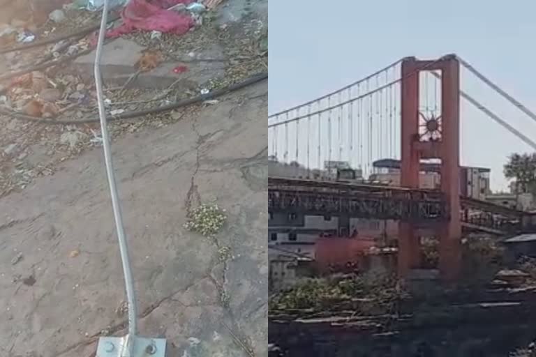 bridge wire broke in omkareshwar