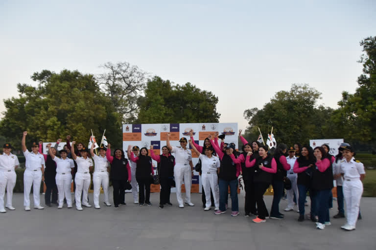 All womens car rally of Indian Navy reached Jaipur