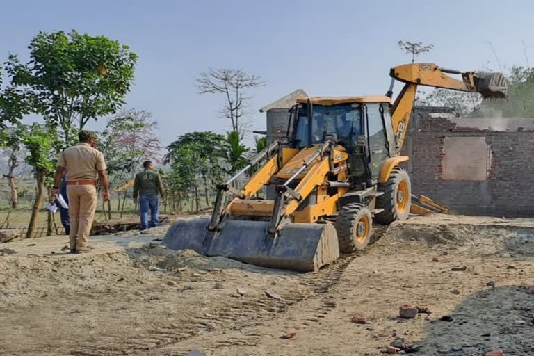 Eviction in Burha chapori wildlife sanctuary