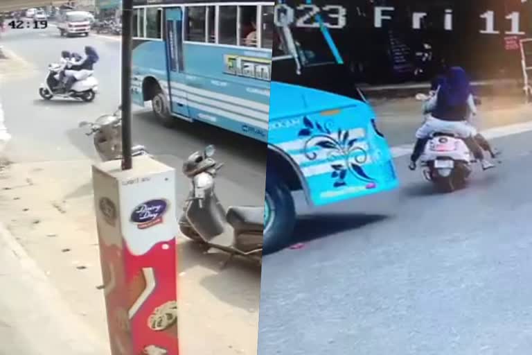 Kozhikkode Manassery  dangerous scooter driving  dangerous scooter driving Police action  Police seized the vehicle  Police seized the vehicle of student  student on dangerous scooter driving  അപകടകരമായ രീതിയില്‍ ഡ്രൈവിങ്  വിദ്യാർഥിനിയുടെ വാഹനം പിടിച്ചെടുത്ത് പൊലീസ്  കോഴിക്കോട് മുക്കം  അപകടകരമായ രീതിയില്‍ സ്കൂട്ടർ ഓടിച്ചു  അപകടകരമായ രീതിയില്‍ സ്കൂട്ടർ ഓടിച്ച വിദ്യാർഥിനി  വിദ്യാർഥിനിയുടെ വാഹനം പൊലീസ് പിടിച്ചെടുത്തു  കോഴിക്കോട്  സ്കൂട്ടർ