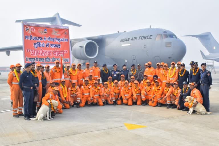 NDRF return to India after 10 days rescue operation in quake hit Turkey