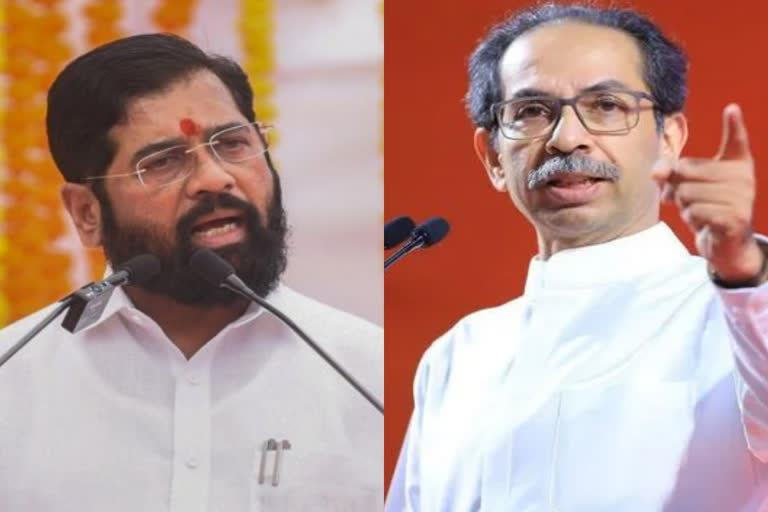 Eknath Shinde faction real Shiv Sena  ഉദ്ധവ് താക്കറെക്ക് തിരിച്ചടി  ഉദ്ധവ് താക്കറെ  ഏക്‌നാഥ് ഷിൻഡെ  Election Commission  Eknath Shinde  Uddhav Thackeray  അമ്പും വില്ലും  ശിവസേന  Shiv Sena  ഷിൻഡെ വിഭാഗം ഇനി യഥാർഥ ശിവസേന