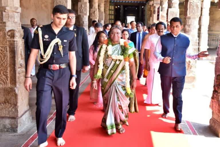 President in Meenakshi Sundareswarar temple