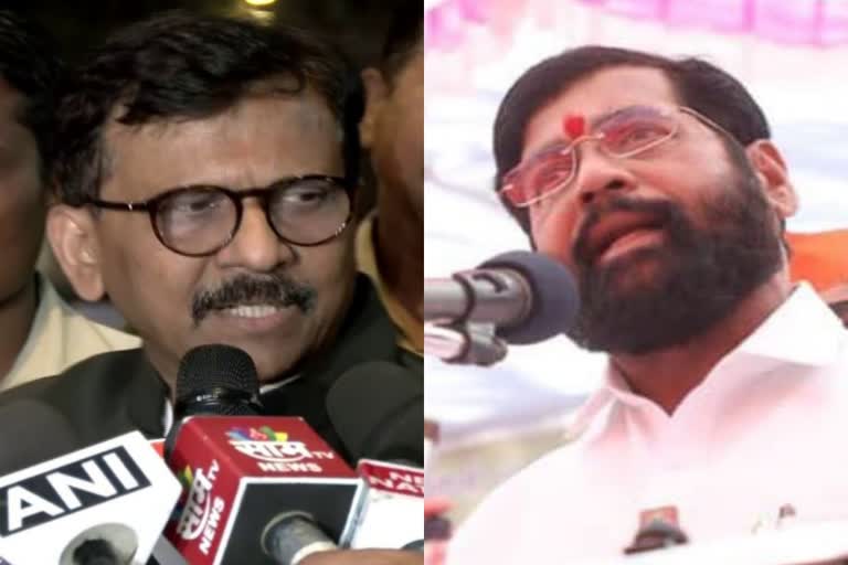 Shiv Sena name and symbol  Sanjay Raut allegations against Shinde  Shinde camp on eci order  സഞ്ജയ് റാവത്തിന്‍റെ ആരോപണം  സഞ്ജയ് റാവത്ത്  ഏക്‌നാഥ് ഷിന്‍ഡെ പക്ഷത്തിനെതിരെ സഞ്ജയ് റാവത്ത്