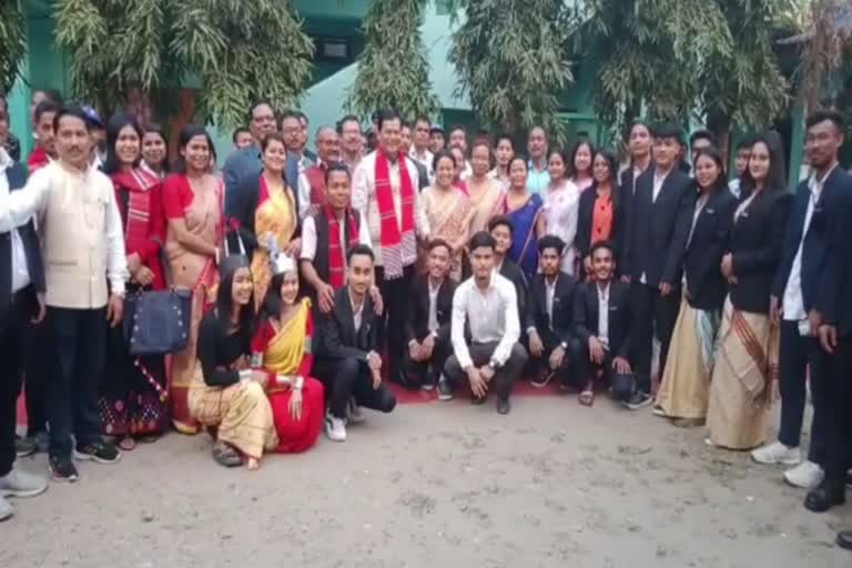 Sarbananda Sonowal attended program at Dhemaji Commerce College