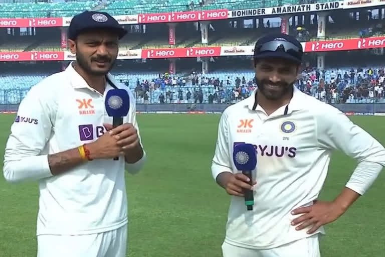 Ind vs Aus 2nd Test Match : Jadeja's interesting answers to Akshar's questions