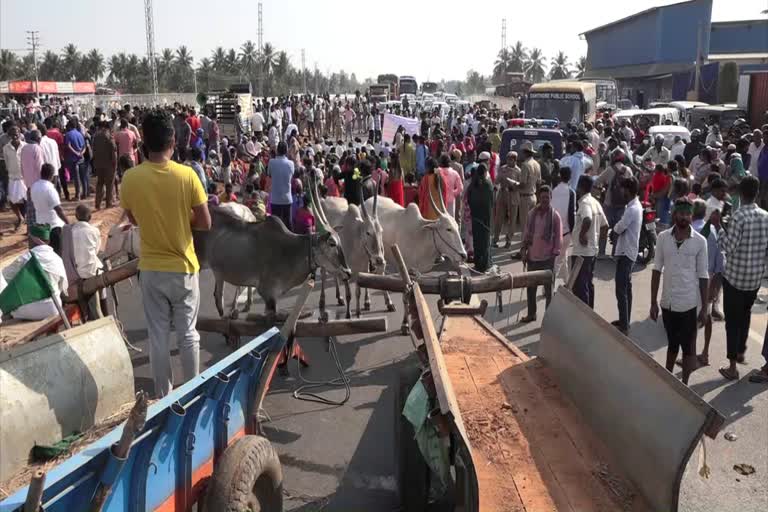 Demand construction of under bridge near Hanakere