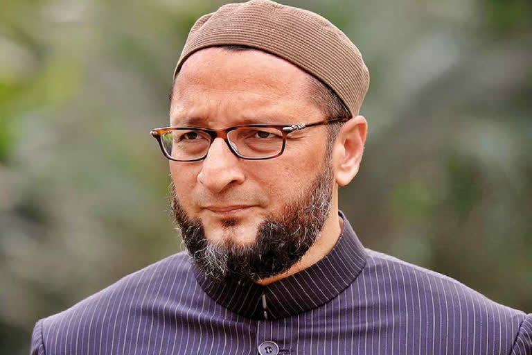 Stone attack on MIM chief Asaduddin Owaisi house  in delhi