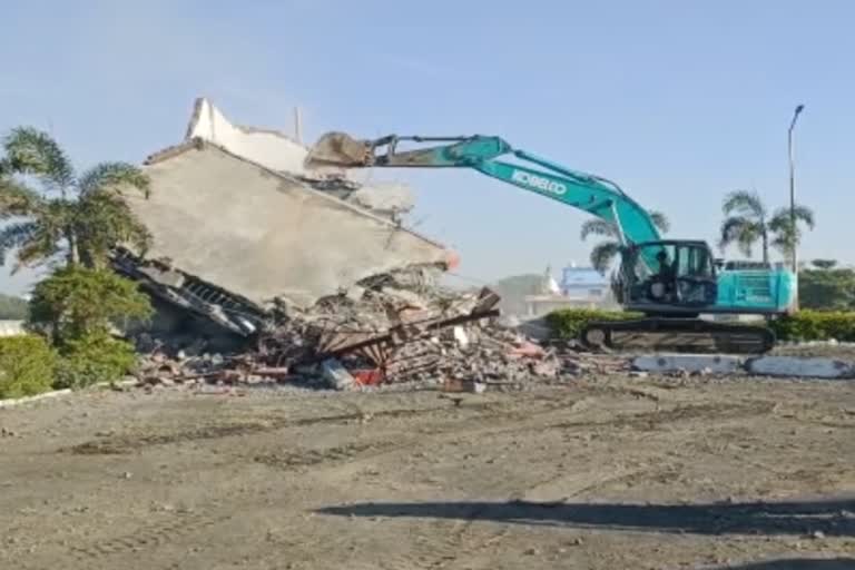 biodiesel pump building demolished in shajapur