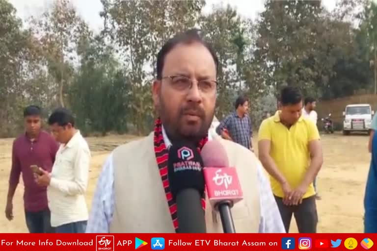 Health Minister Keshab Mahanta talk about Employment Test Centre in Kaliabor